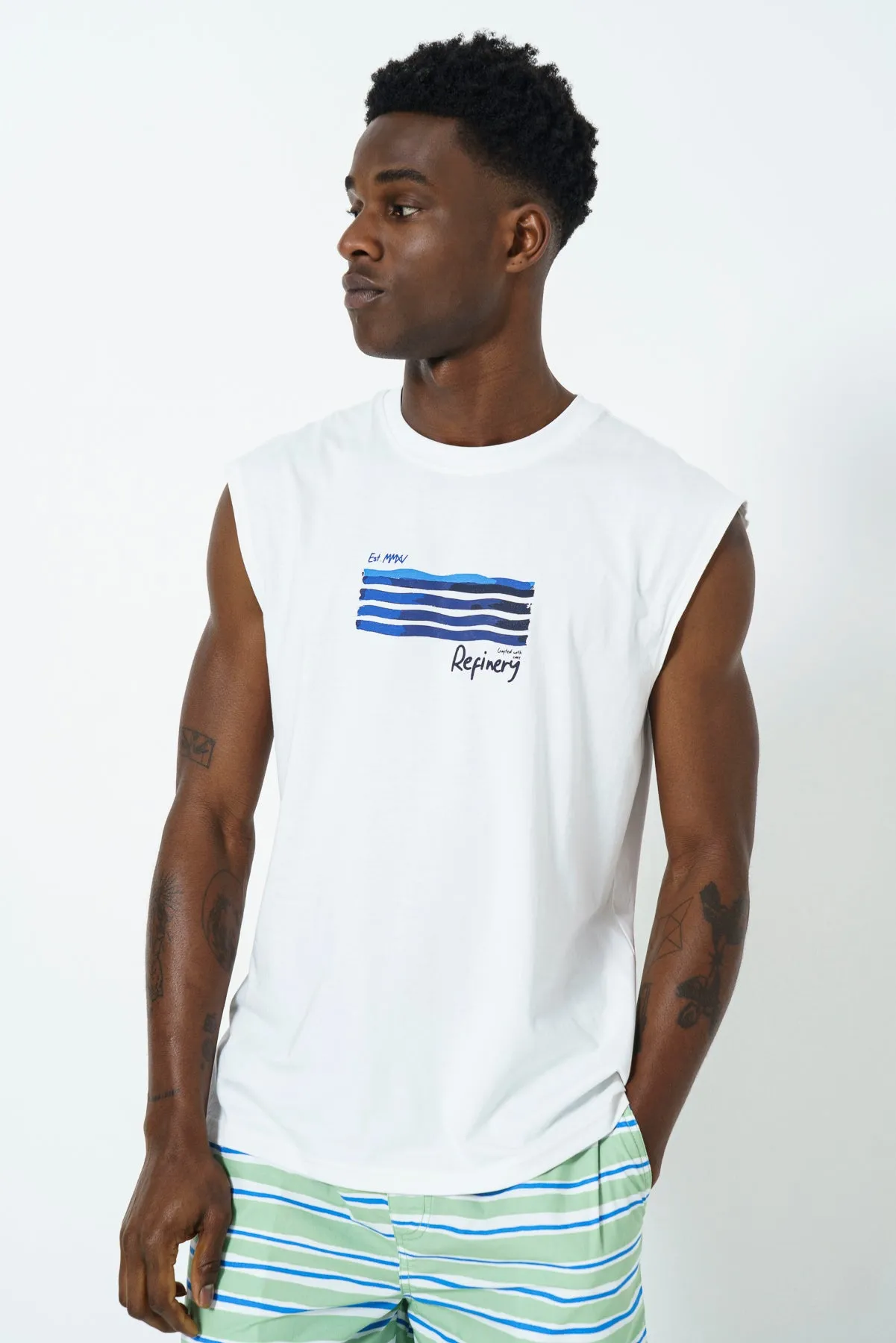 Oversized Sleeveless T-Shirt sold by Refinery