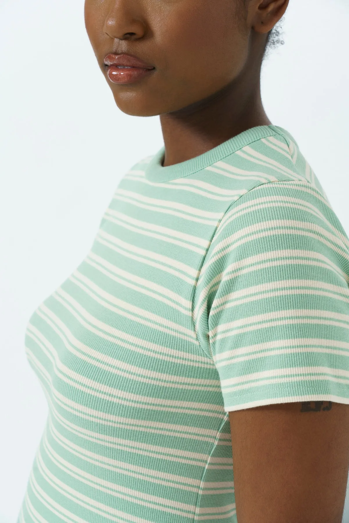 Ribbed Stripe T-Shirt sold by Refinery product image thumbnail 4