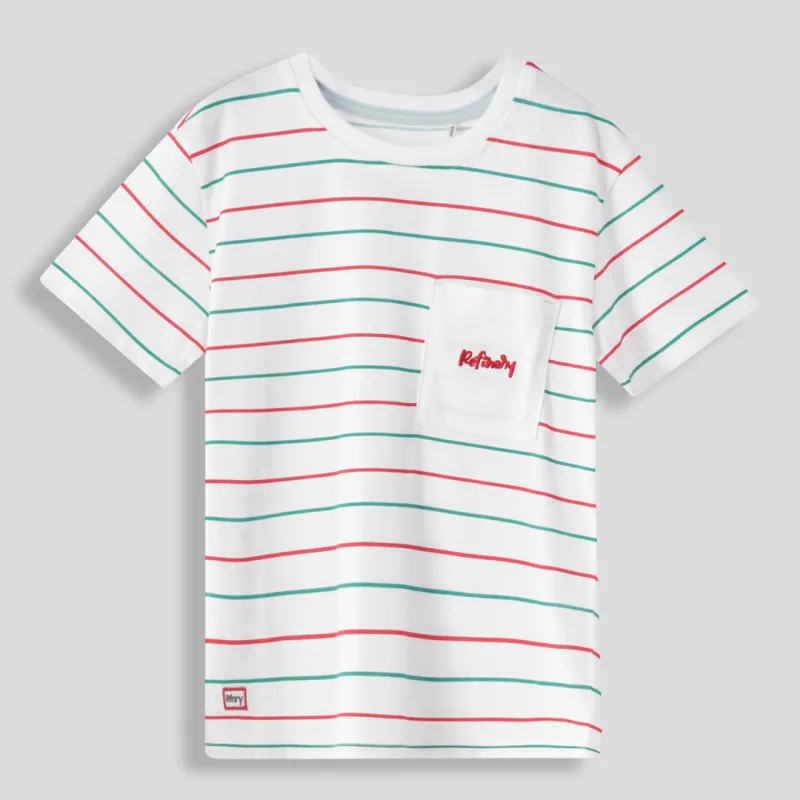 Boys Branded Tee - Optic White sold by Refinery