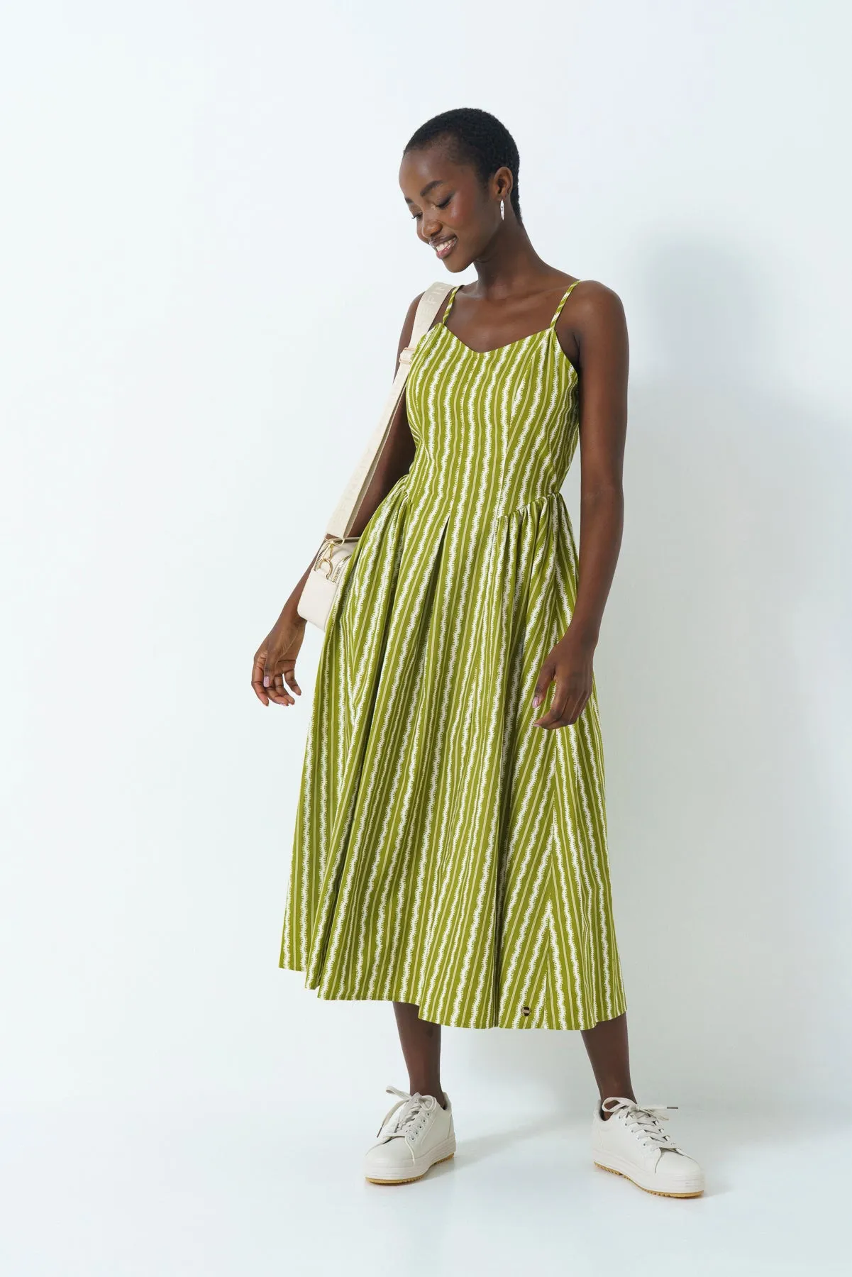 Strappy Fit & Flare Dress sold by Refinery