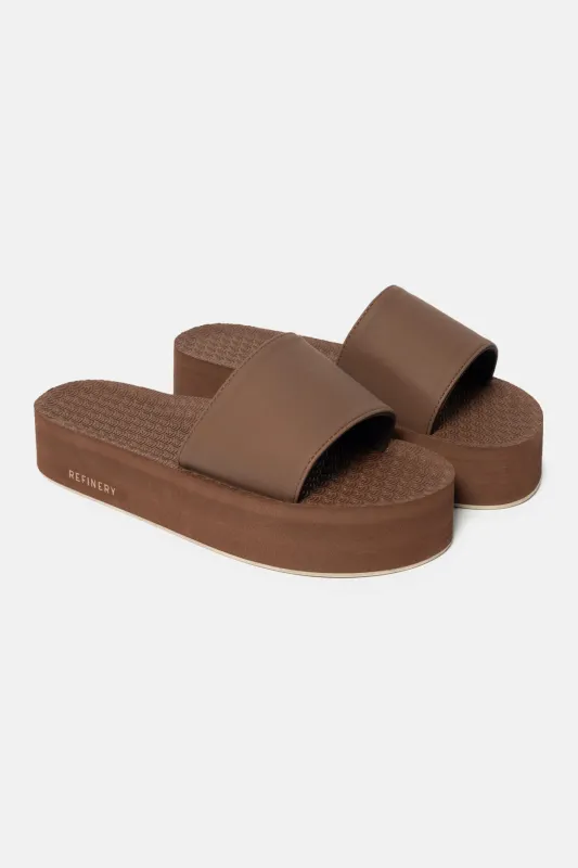 Platform Sandal - Chocolate sold by Refinery