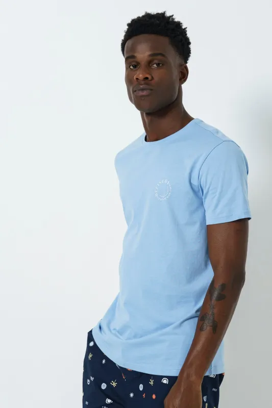 Branded T-Shirt - Blue sold by Refinery