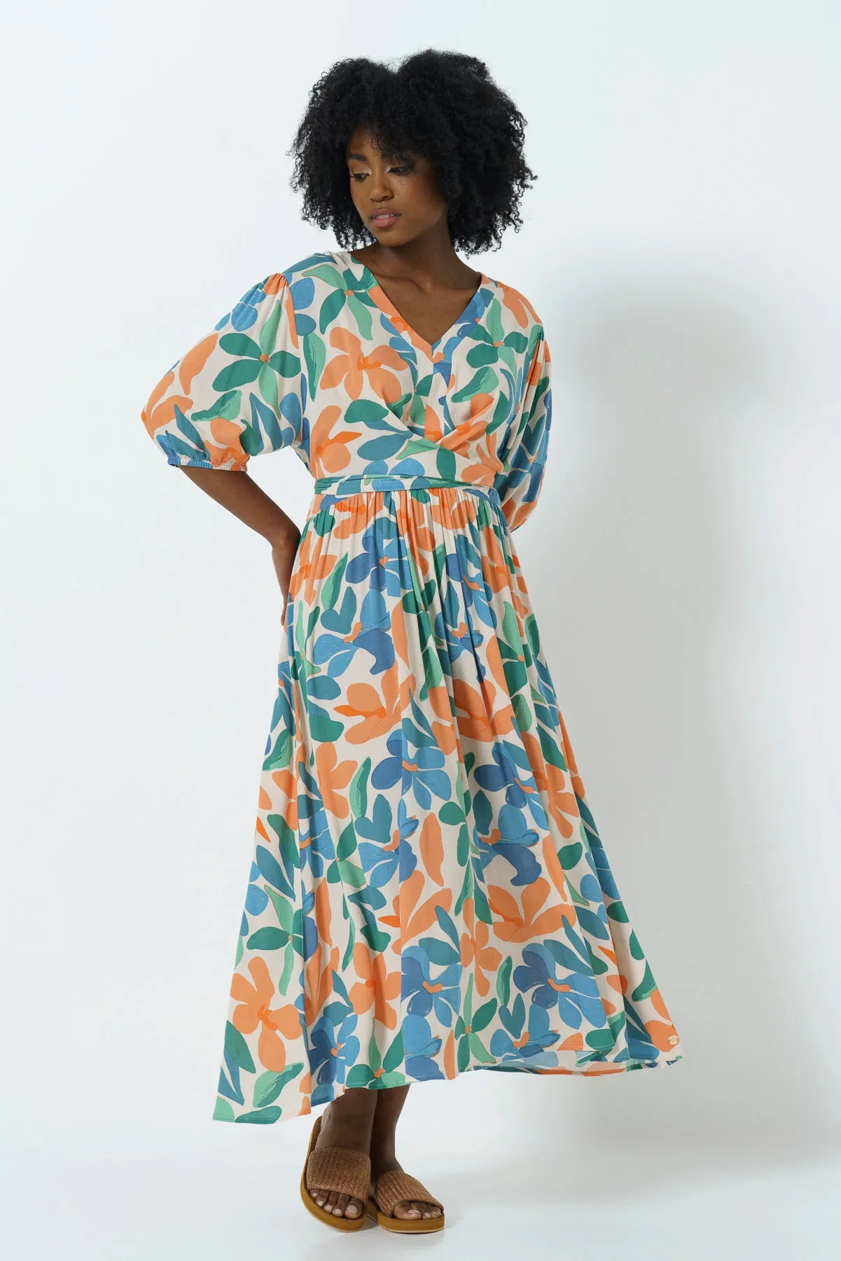 Mock Wrap Dress sold by Refinery