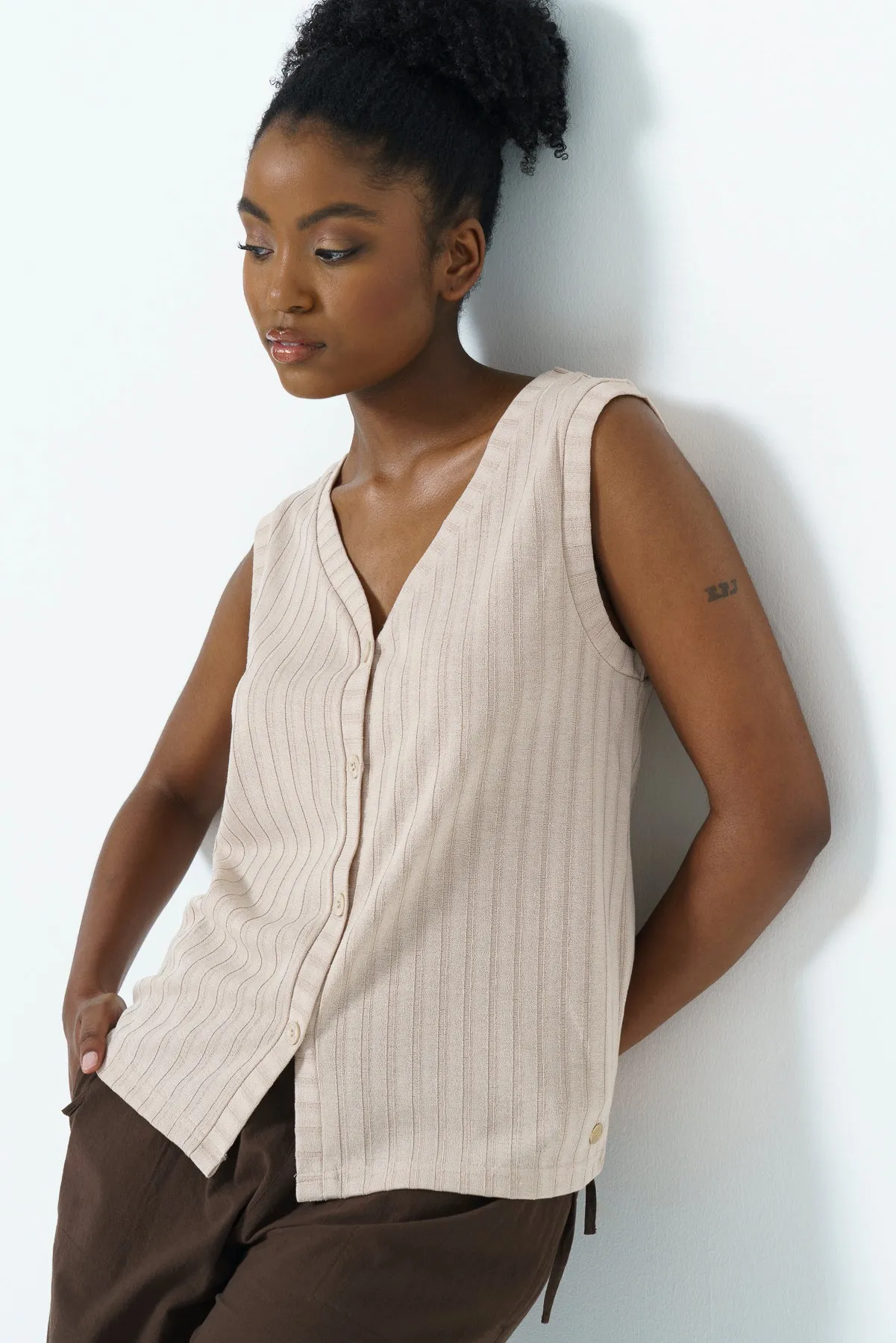 Knit Vest Top sold by Refinery product image thumbnail 2