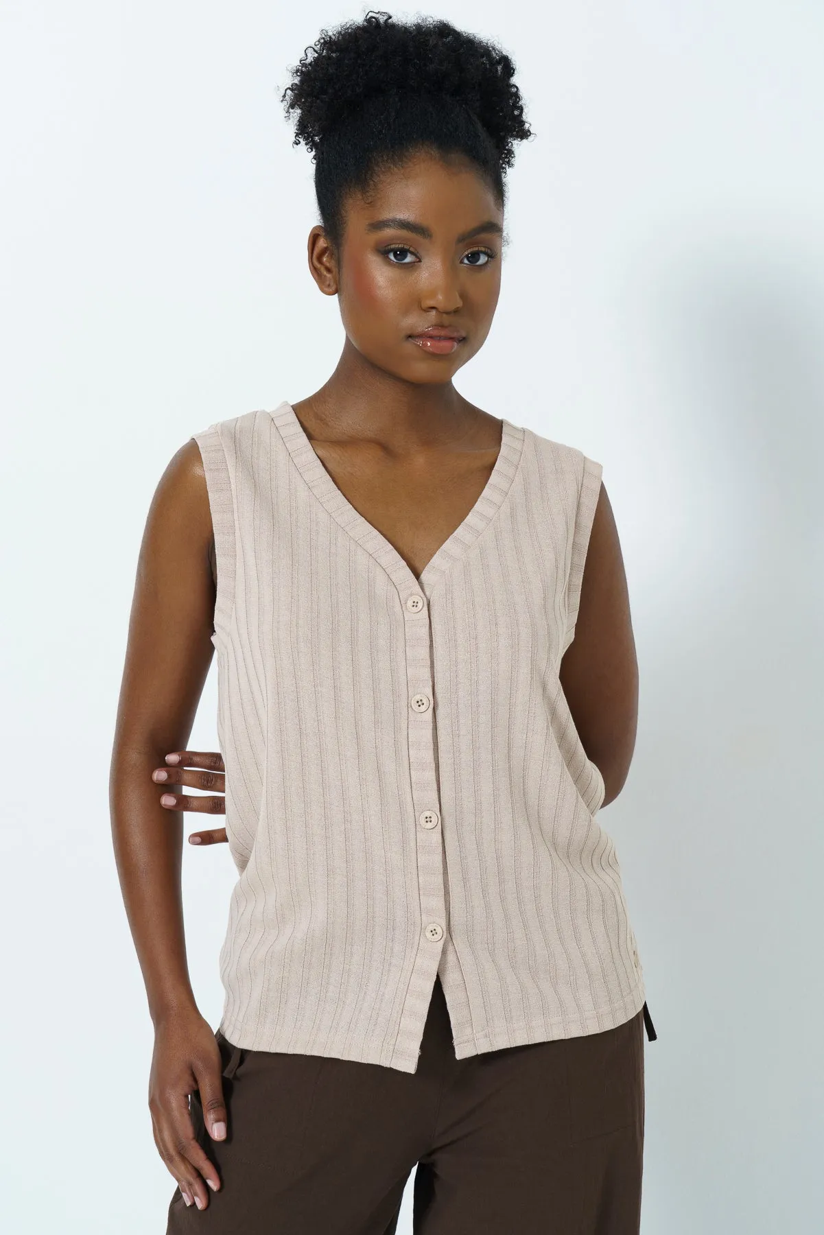 Knit Vest Top sold by Refinery product image thumbnail 3