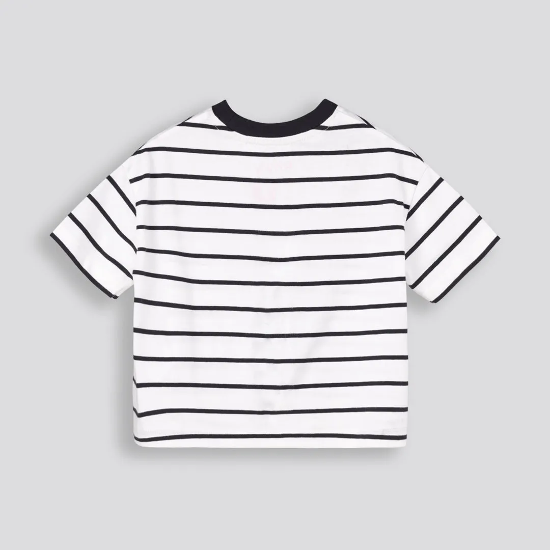 Girls Stripe Boxy Tee sold by Refinery product image thumbnail 2