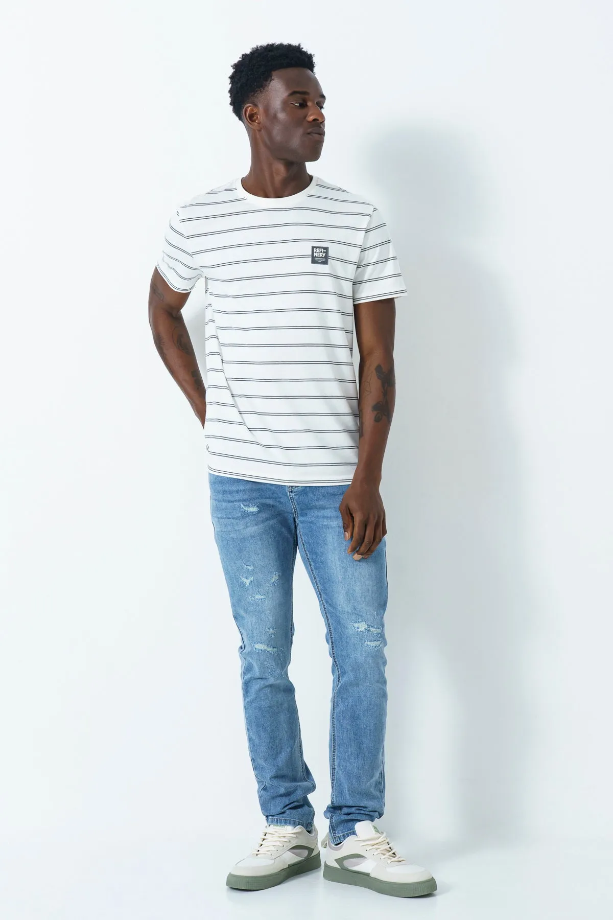 Stripe T-Shirt sold by Refinery product image thumbnail 3