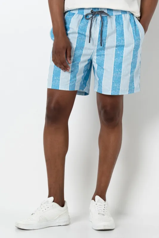 Stripe Pool Shorts sold by Refinery