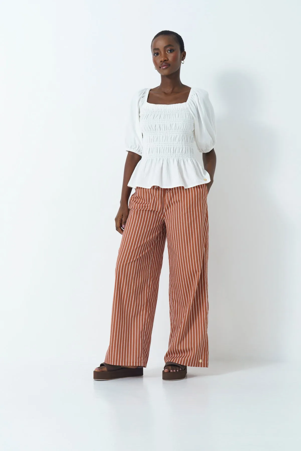Poplin Wide Leg Pants sold by Refinery product image thumbnail 2