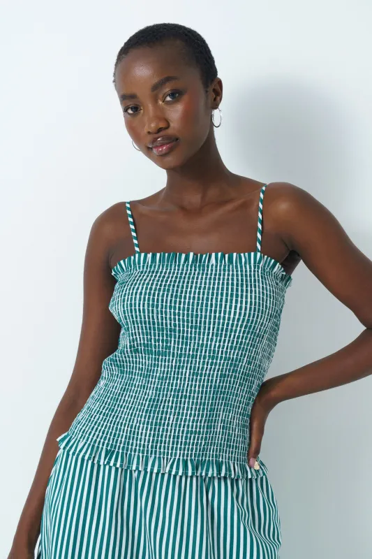 Bandeau Shirred Top sold by Refinery