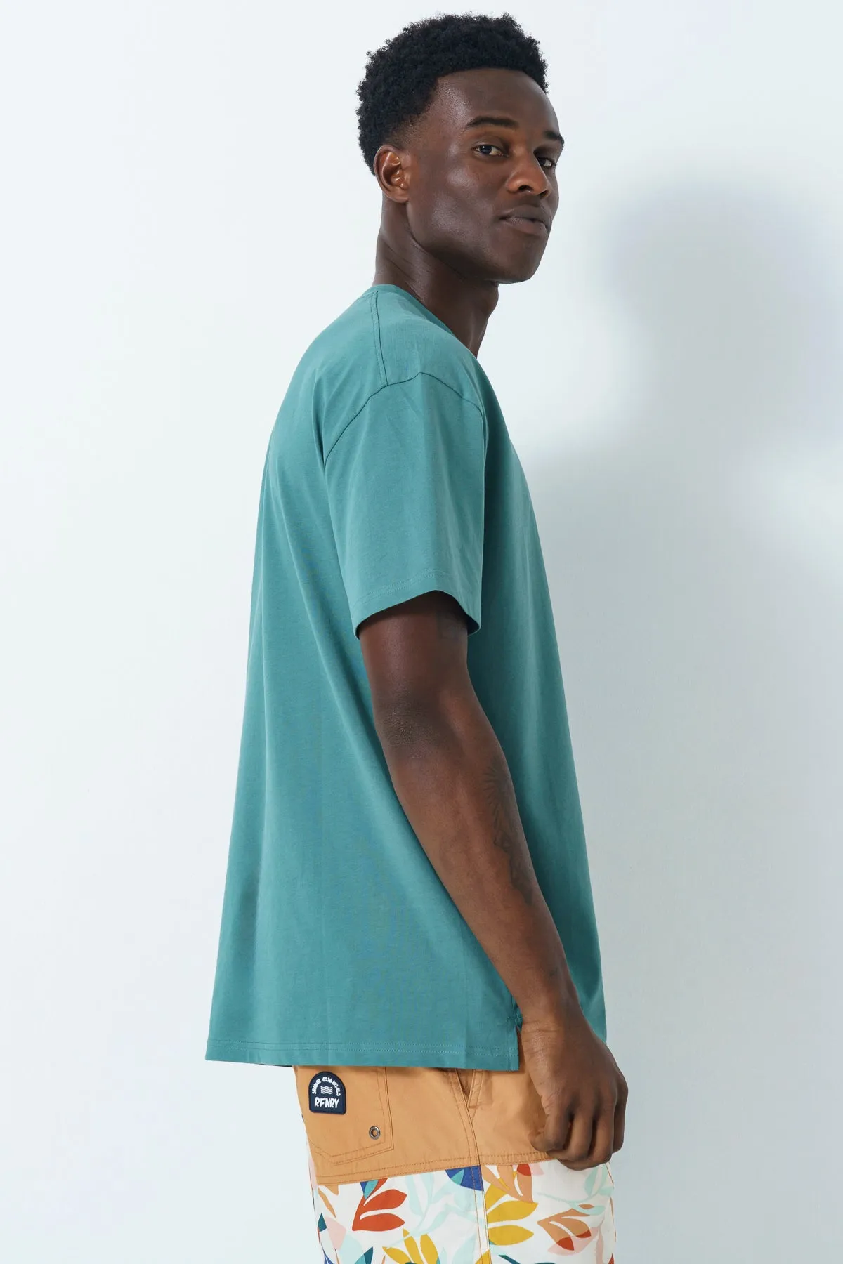 Slit Hem Oversized T-Shirt sold by Refinery product image thumbnail 3
