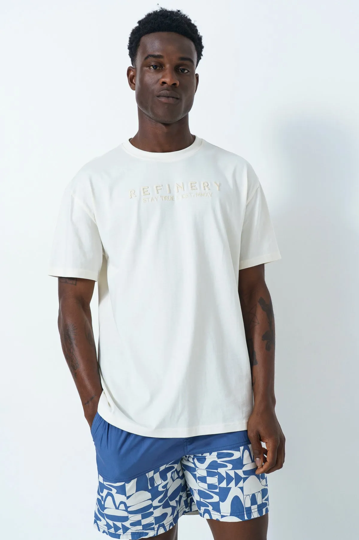 Tonal Oversized T-Shirt sold by Refinery product image thumbnail 3