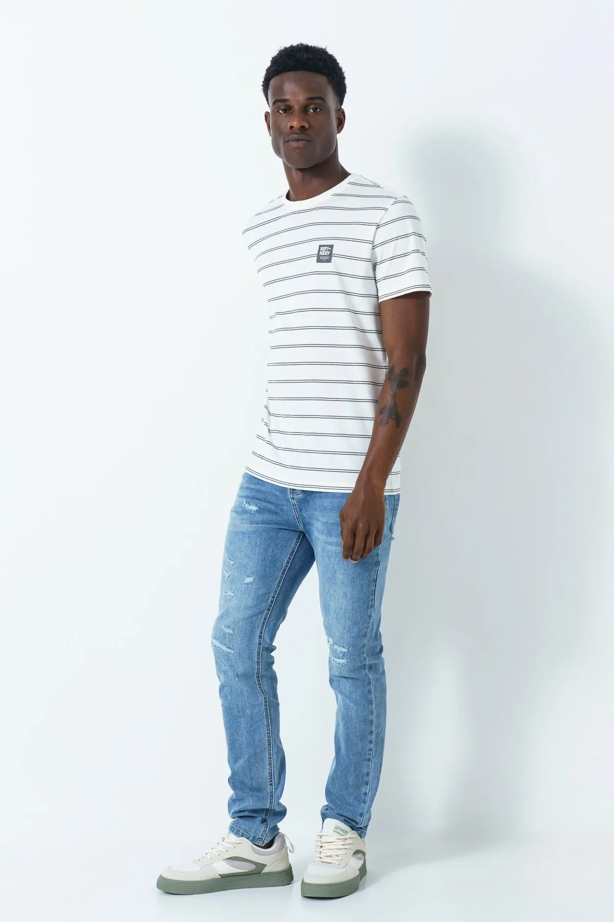 Rf02 Rip Skinny Jeans sold by Refinery