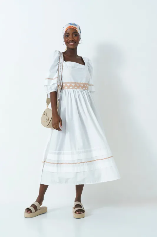 Square Neck Dress sold by Refinery