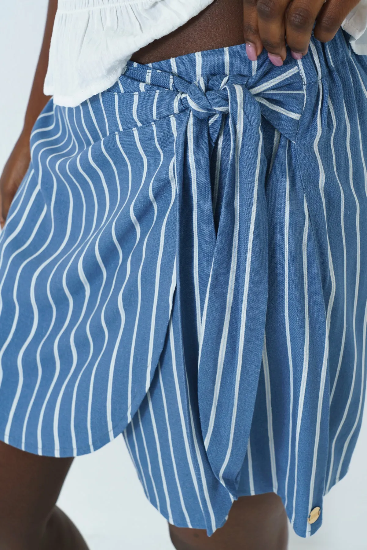 Front Tie Skort sold by Refinery product image thumbnail 3