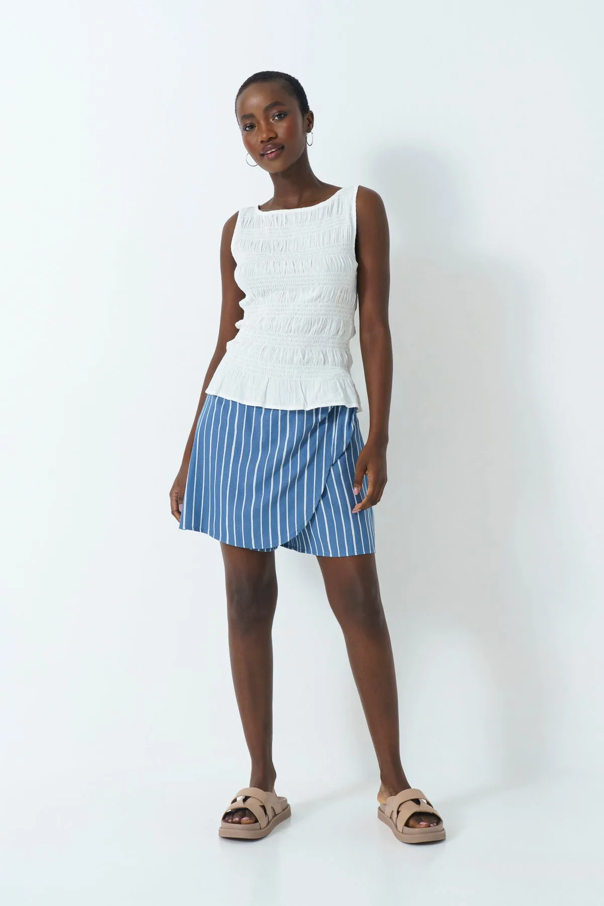 Front Tie Skort sold by Refinery