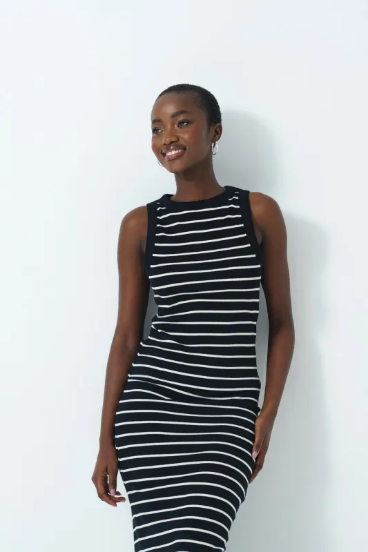 Hi Neck Tank Top sold by Refinery