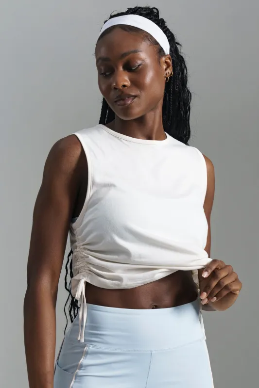 Side Ruched Tank sold by Refinery