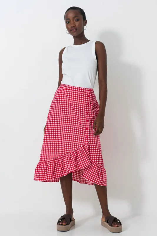 Frill Bottom Skirt sold by Refinery