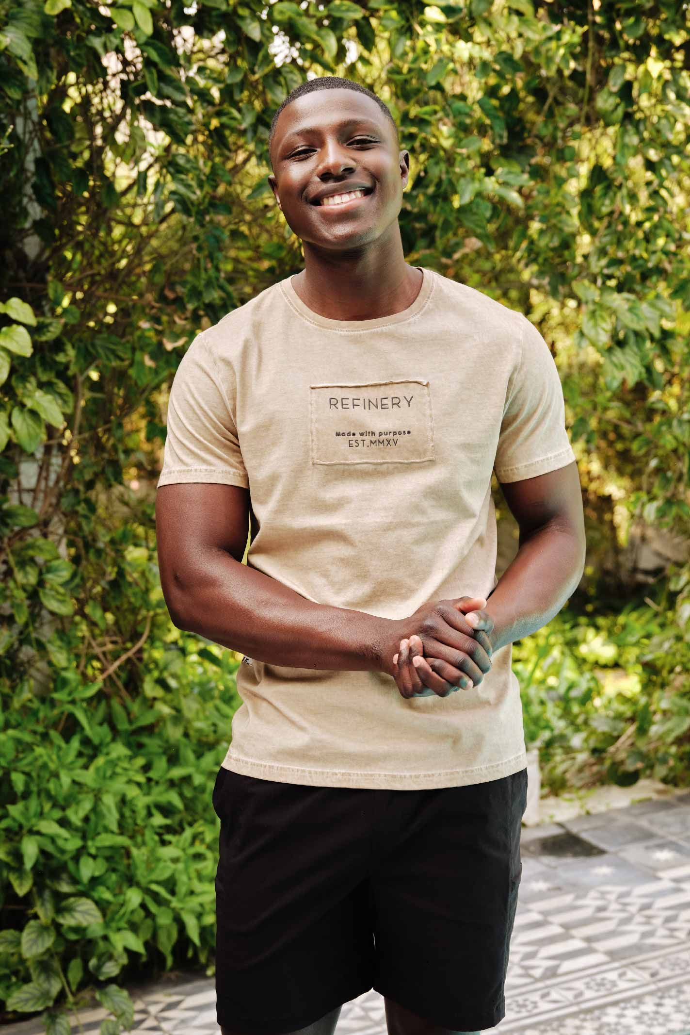 Organic Dye T-Shirt _ 143338 _ Stone sold by Refinery product image thumbnail 2