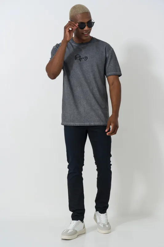 Coated Denim Skinny Jeans sold by Refinery