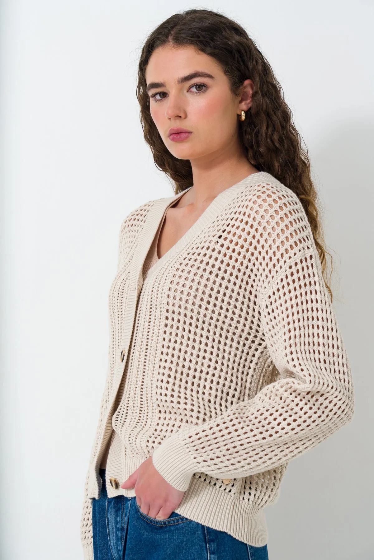 Knit Cardigan sold by Refinery product image thumbnail 4