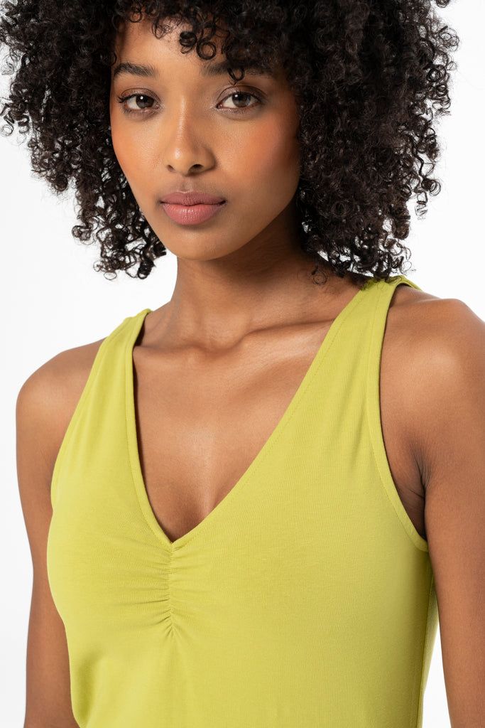 Neckline Detail Bodycon Dress _ 141395 _ Yellow sold by Refinery product image thumbnail 3