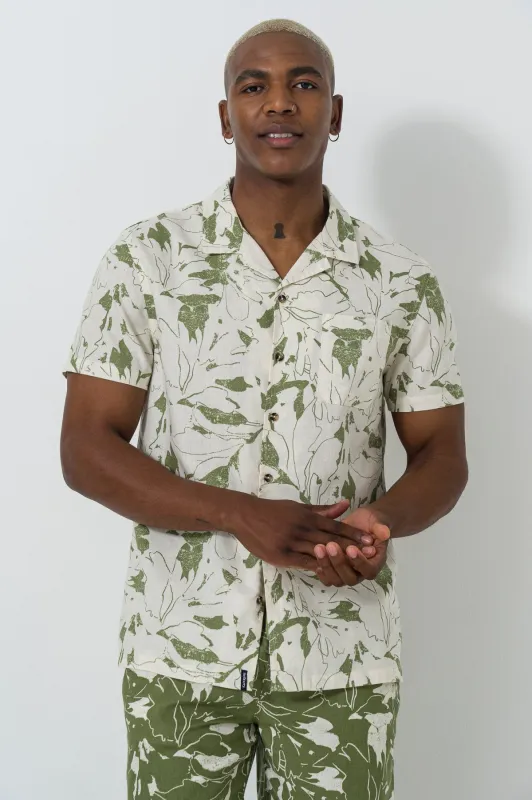 Linen Blend Shirt sold by Refinery