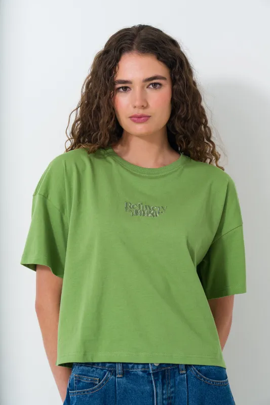 Boxy Branded T-Shirt sold by Refinery