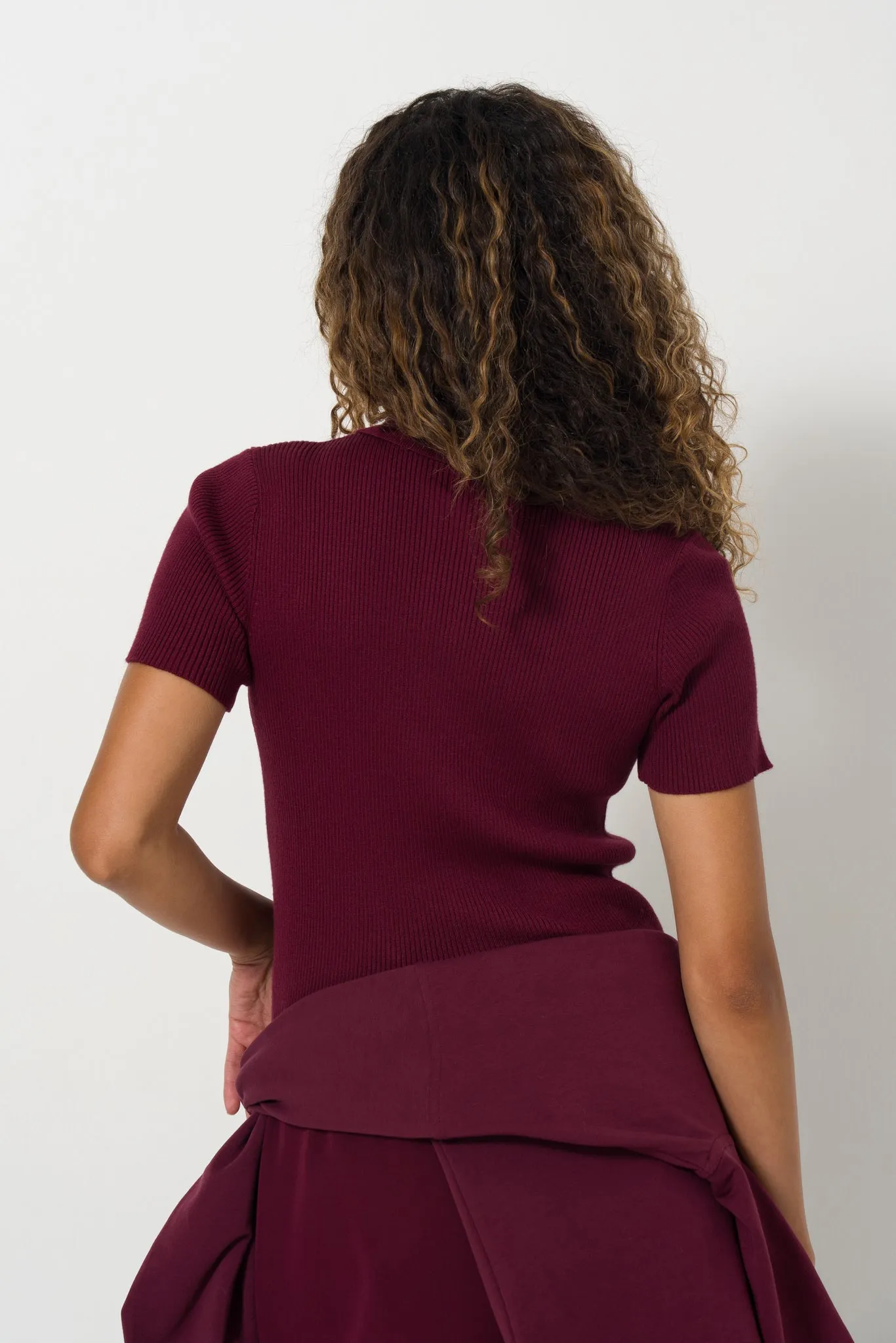 Knit Golfer Top sold by Refinery product image thumbnail 4
