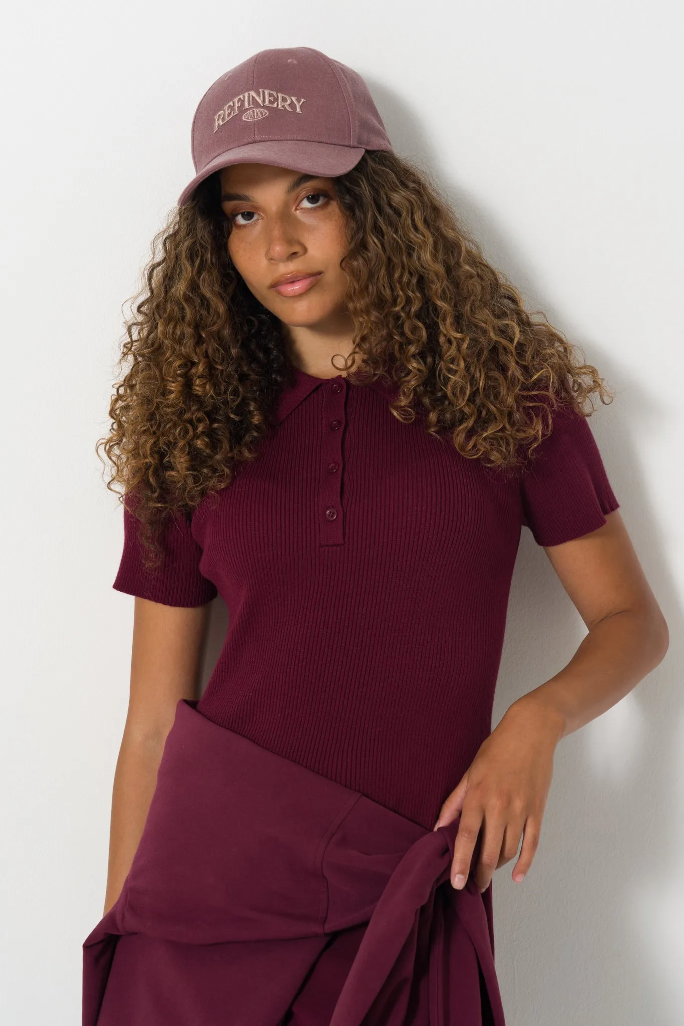 Knit Golfer Top sold by Refinery