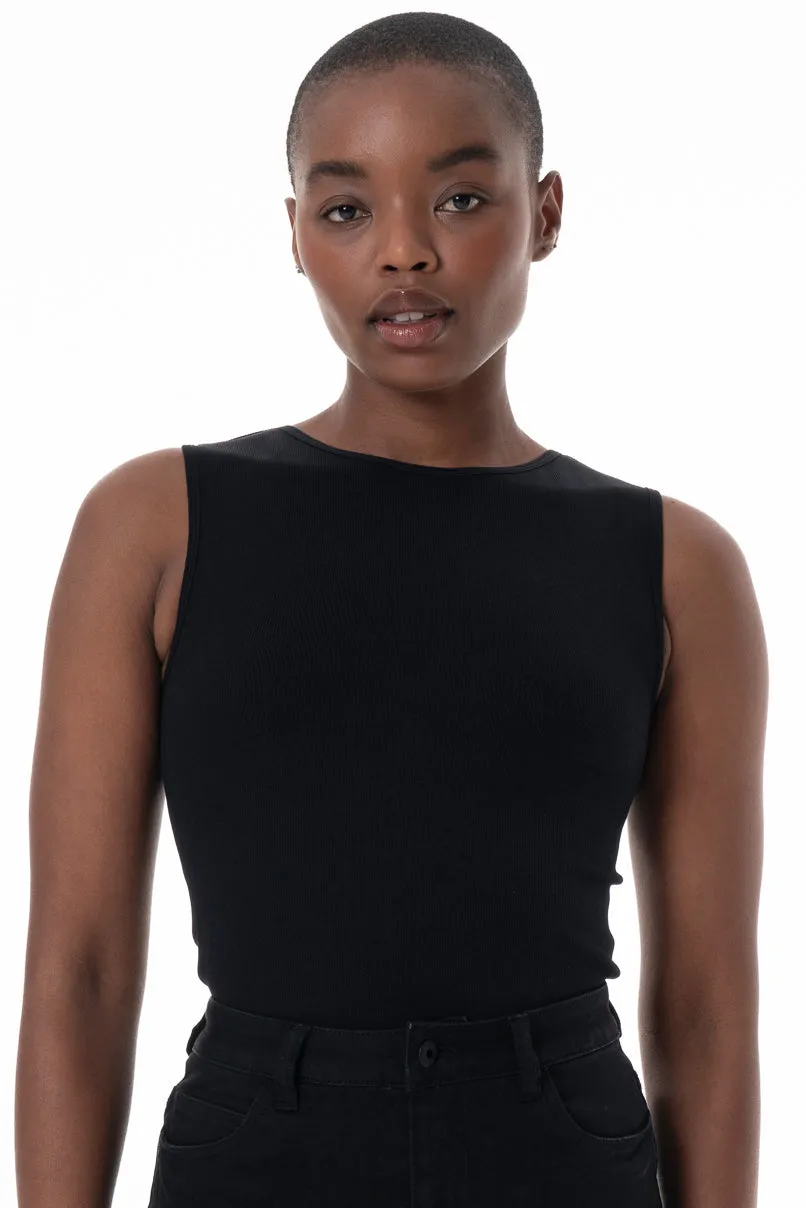 Seamless Bodysuit _ 145791 _ Black sold by Refinery