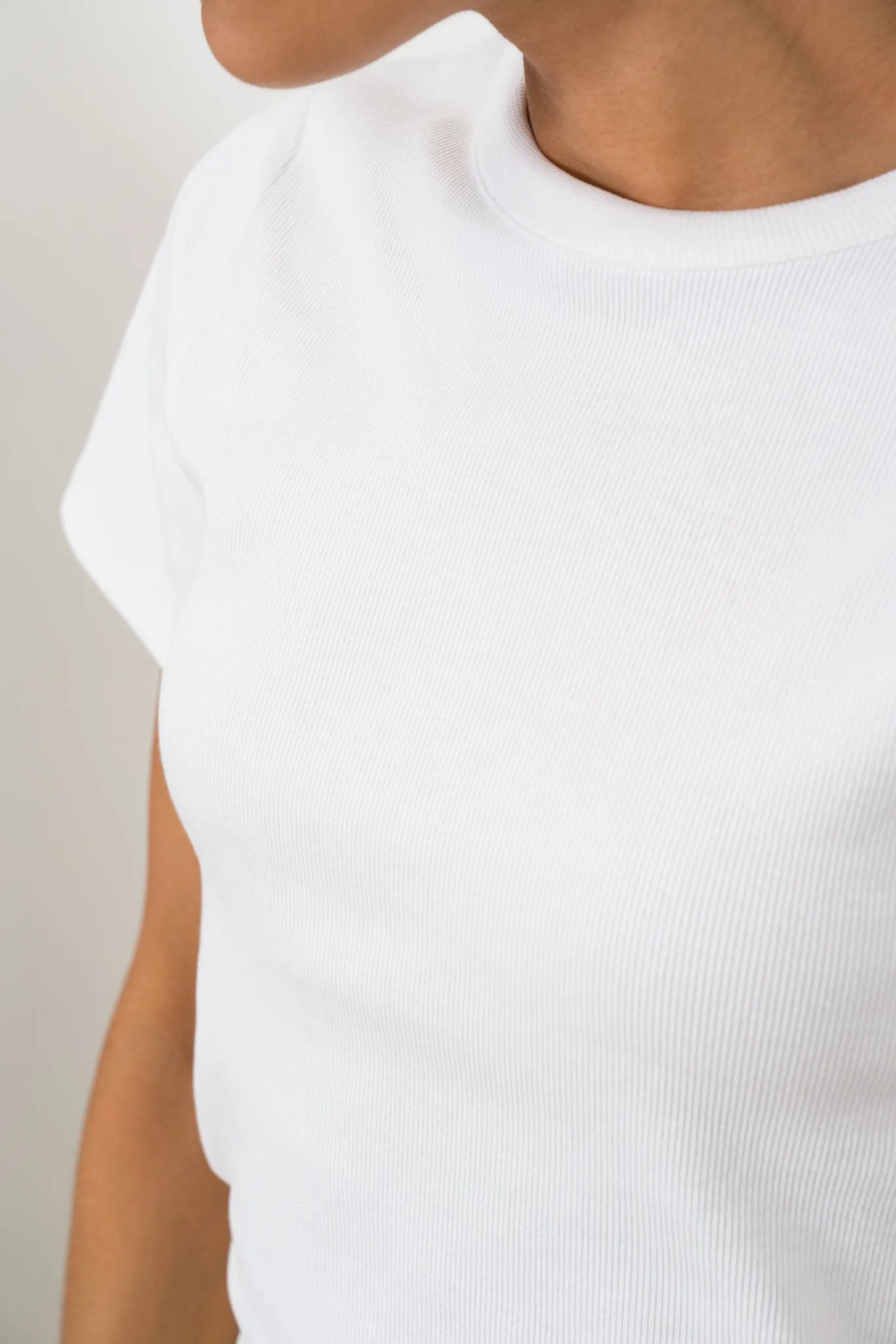 Fitted Rib T-shirt sold by Refinery product image thumbnail 5