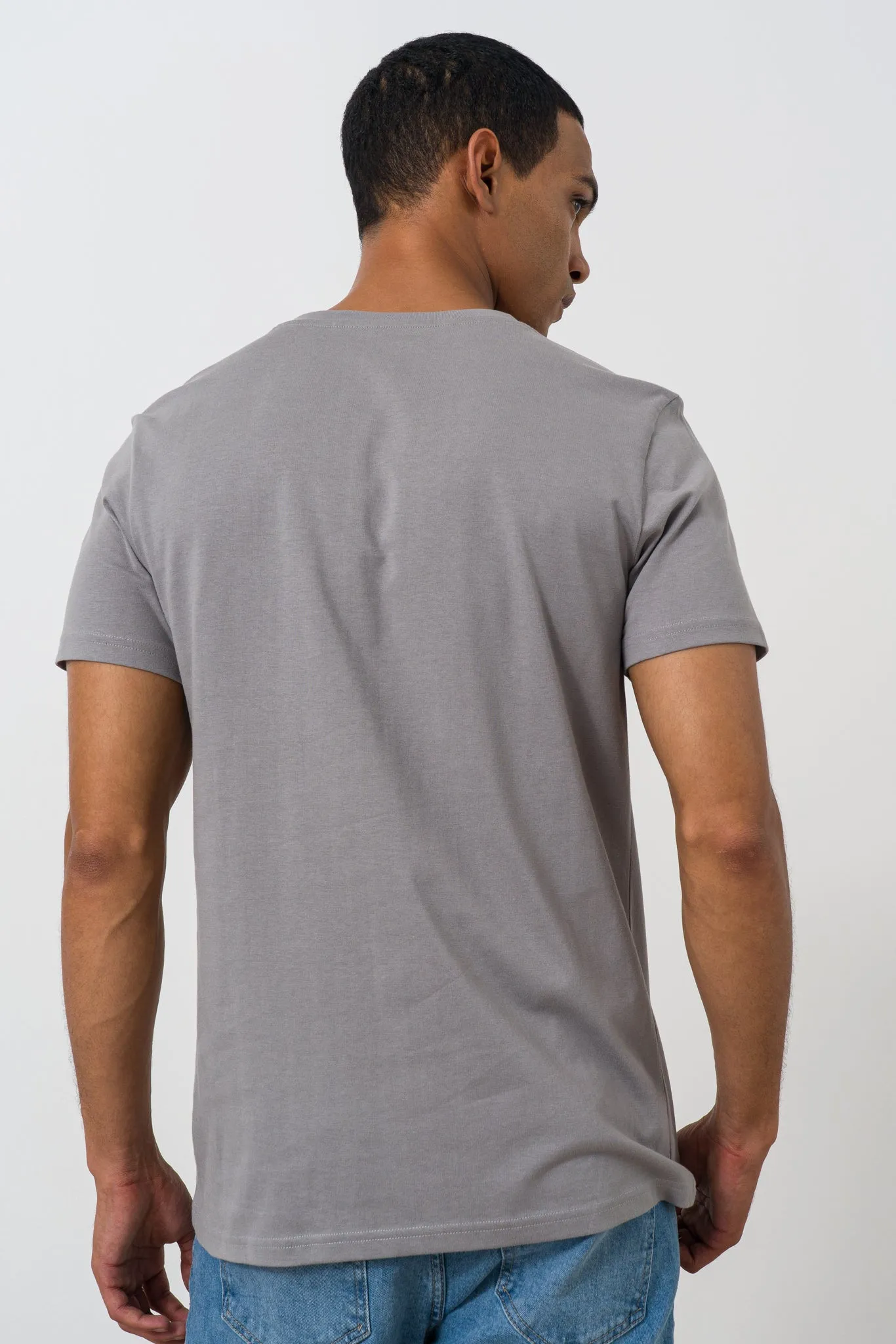 Branded V-neck T-shirt sold by Refinery product image thumbnail 4