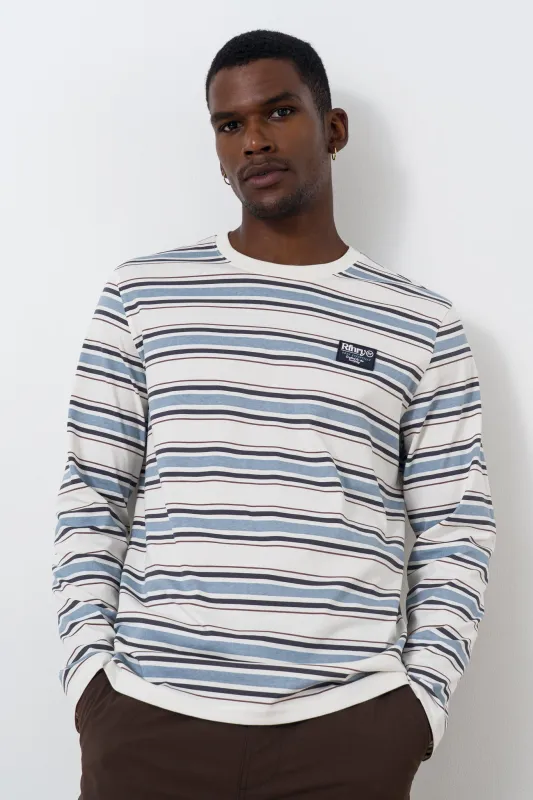 Stripe Long Sleeve T-shirt made by Refinery