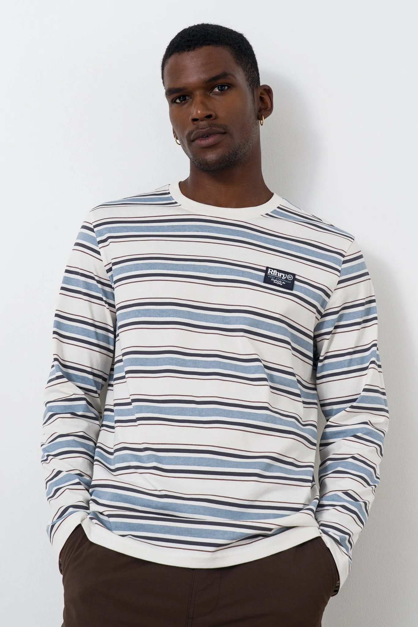 Stripe Long Sleeve T-shirt sold by Refinery