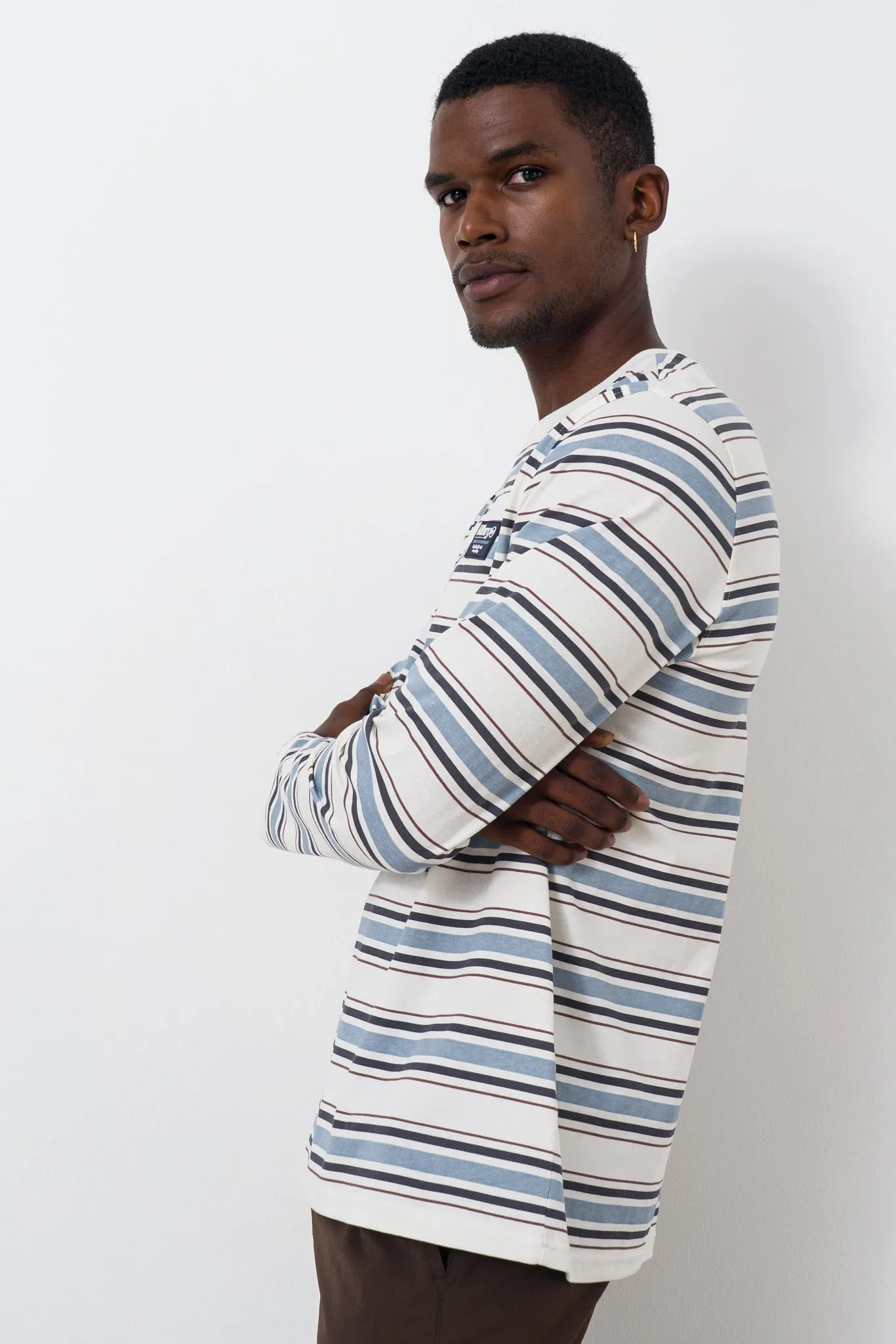 Stripe Long Sleeve T-shirt sold by Refinery product image thumbnail 3