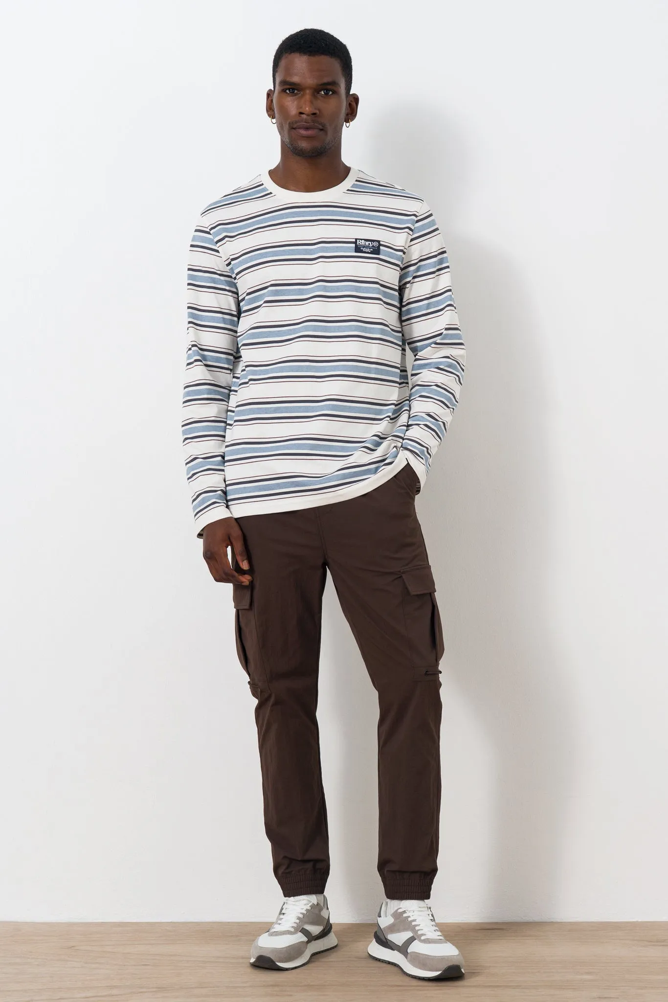 Stripe Long Sleeve T-shirt sold by Refinery product image thumbnail 2