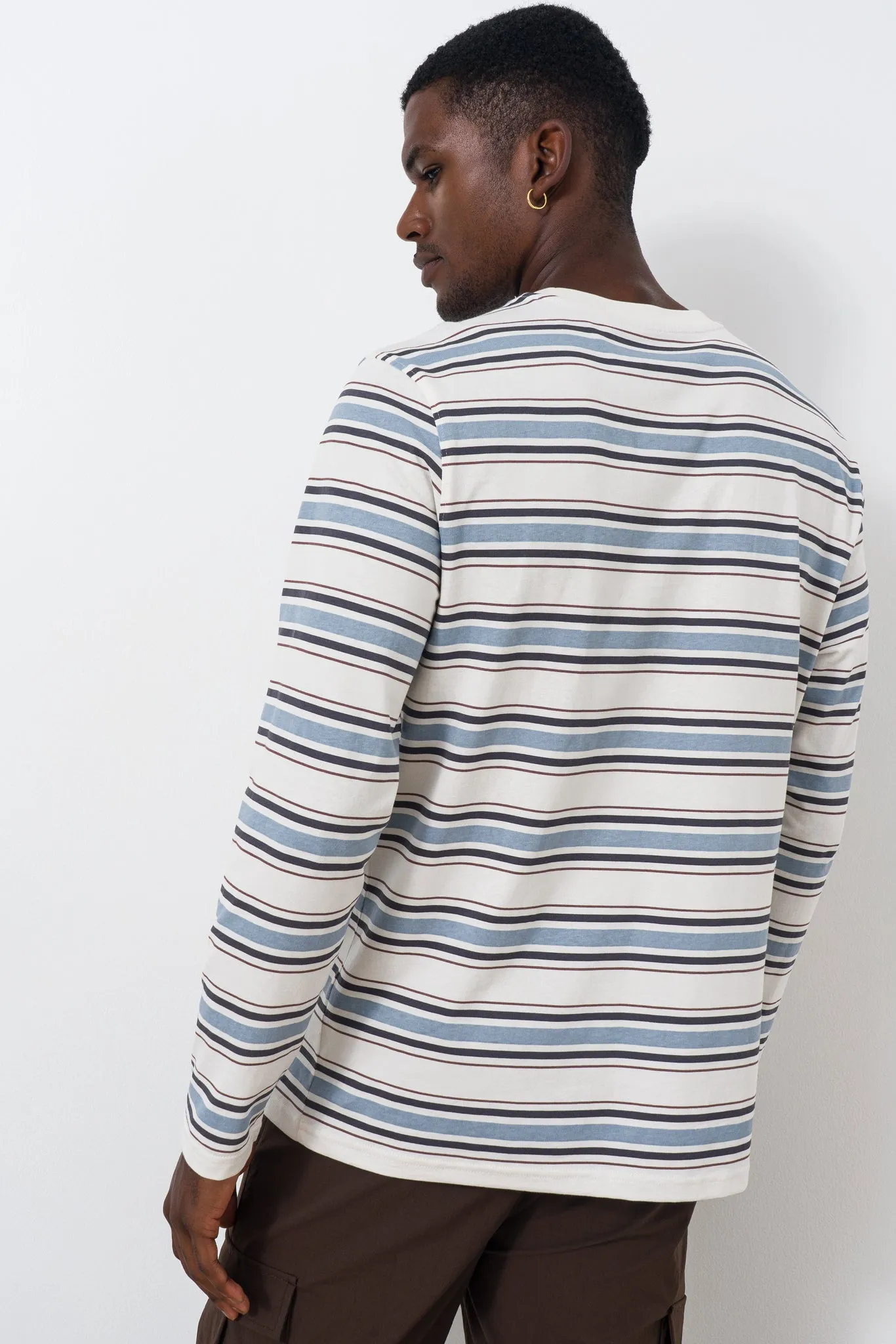 Stripe Long Sleeve T-shirt sold by Refinery product image thumbnail 4