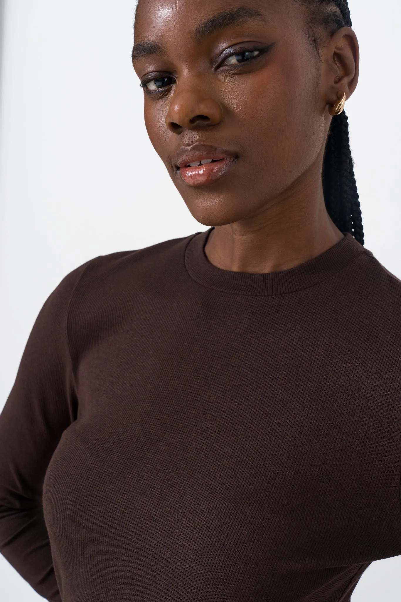 Fitted Rib T-shirt sold by Refinery product image thumbnail 3