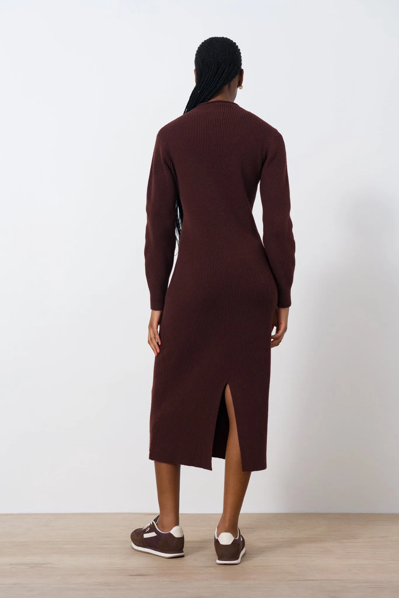 Hi-Neck Knit Dress sold by Refinery product image thumbnail 3
