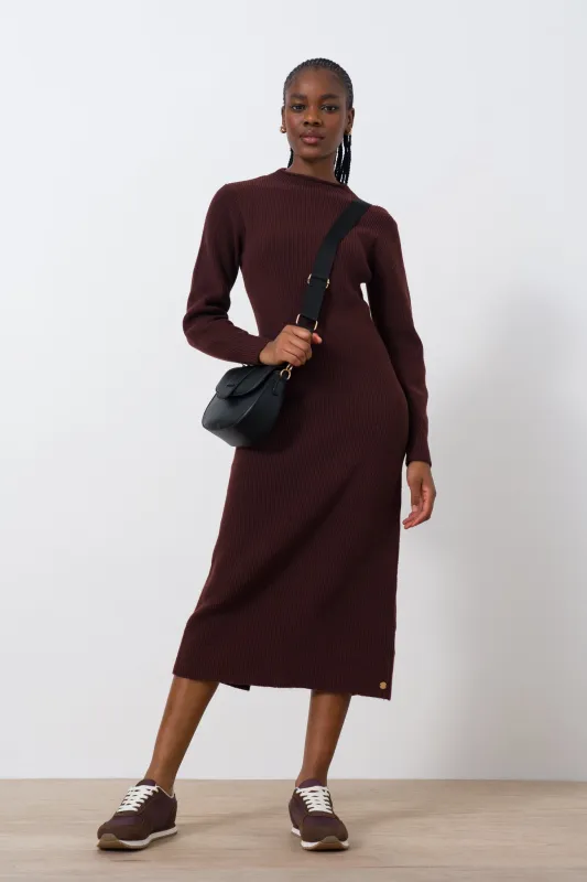 Hi-Neck Knit Dress made by Refinery
