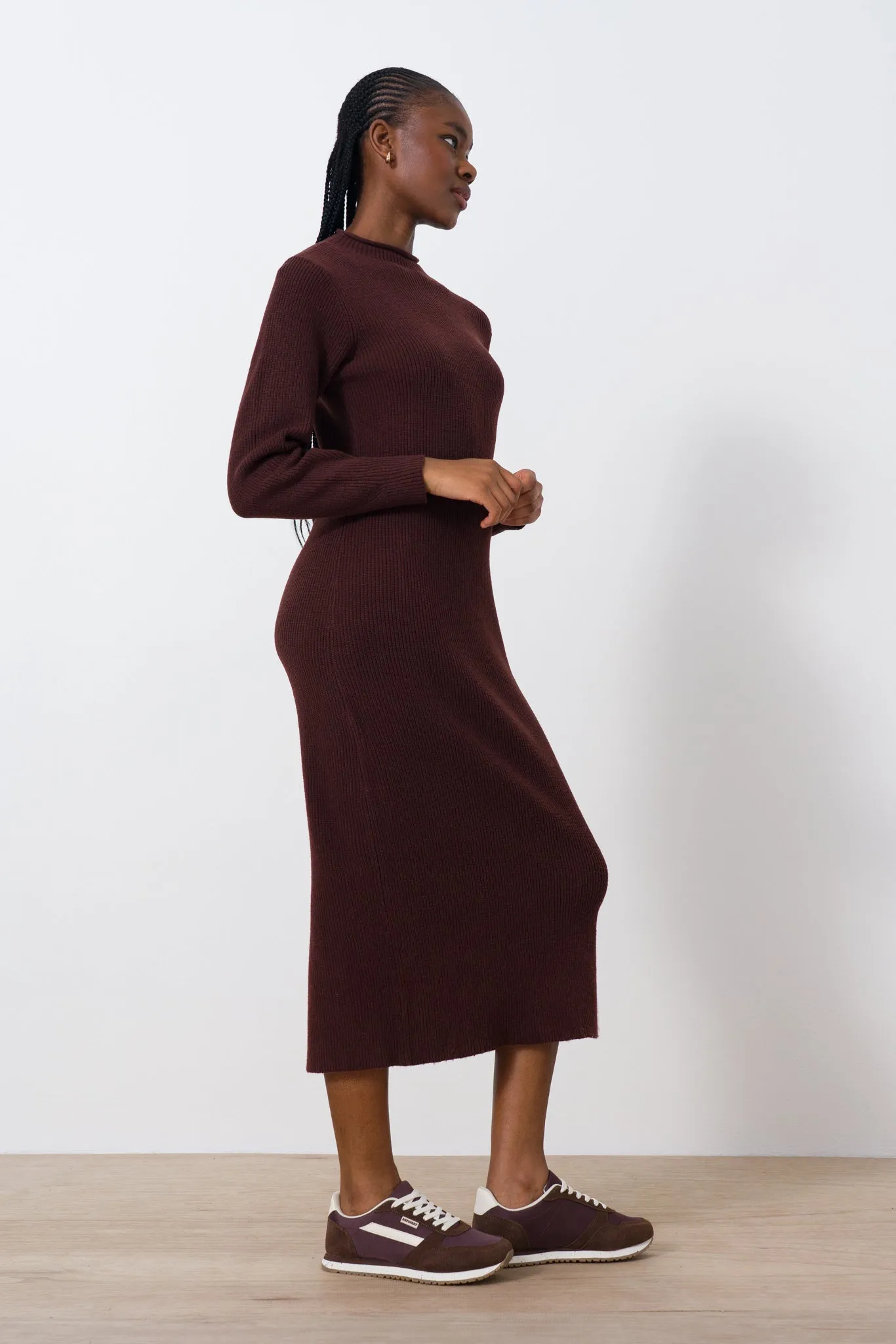 Hi-Neck Knit Dress sold by Refinery product image thumbnail 2