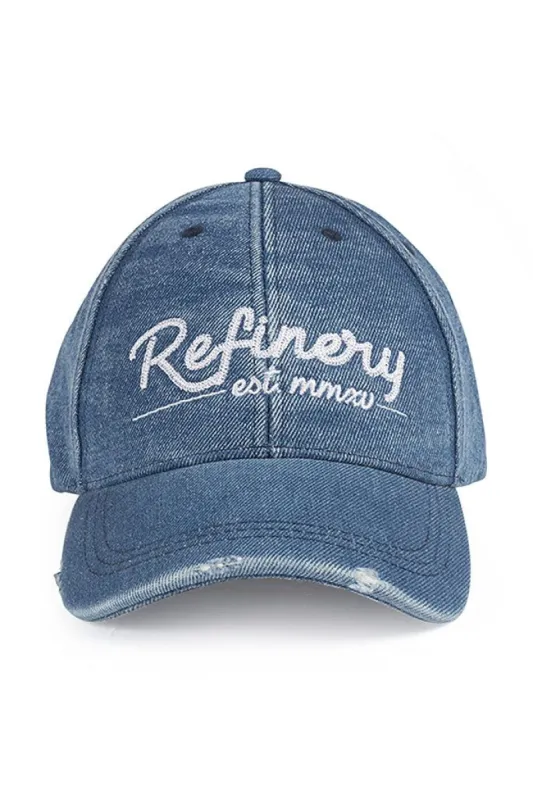 Denim Peak Cap _ 143856 _ Blue sold by Refinery