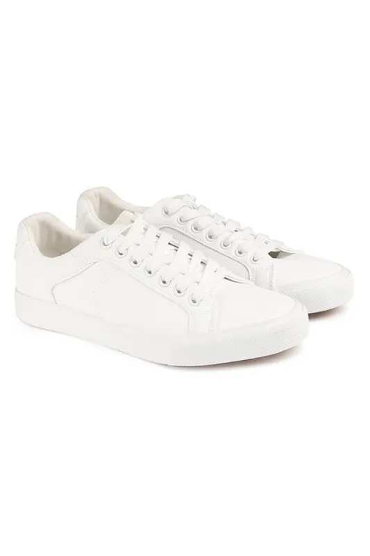 Lace-Up Sneaker _ 143700 _ White sold by Refinery