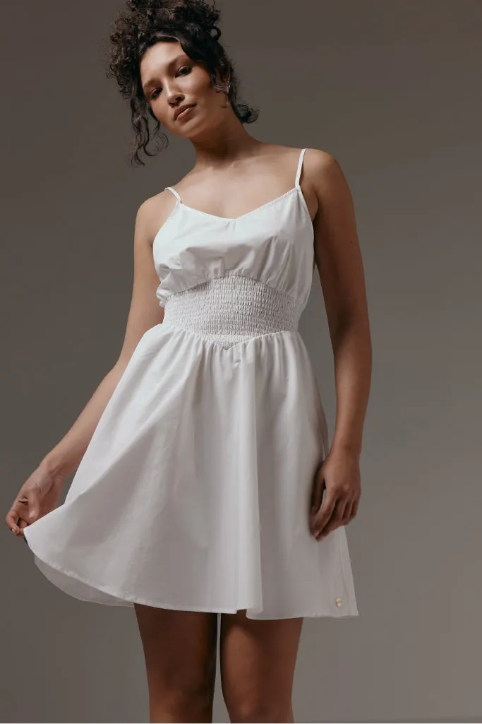 Fit And Flare Dress _ 152167 _ Optic White sold by Refinery product image thumbnail 2