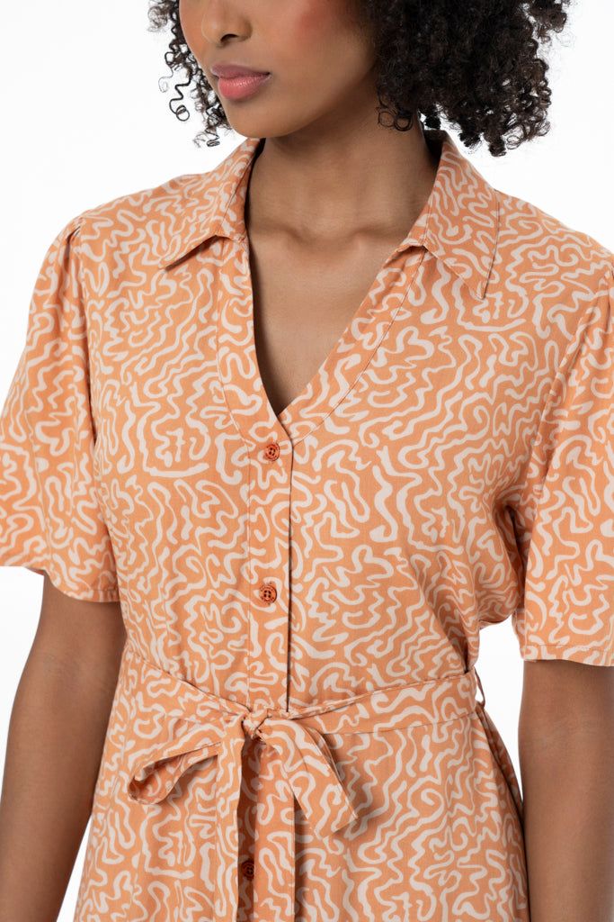 Shirt Dress _ 141333 _ Brown sold by Refinery product image thumbnail 2