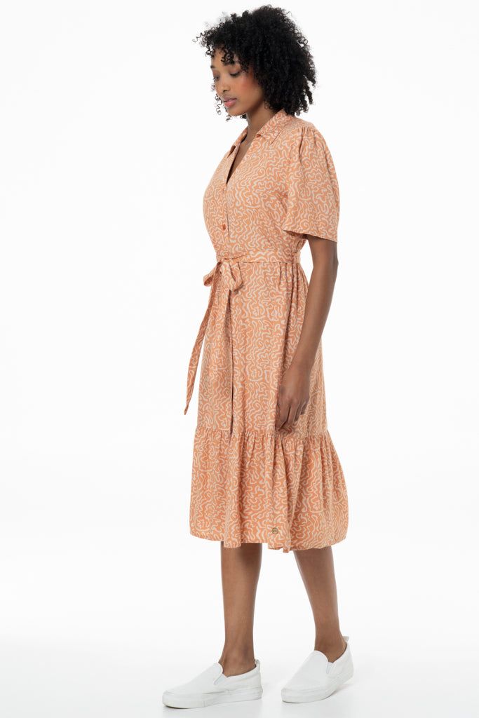 Shirt Dress _ 141333 _ Brown sold by Refinery product image thumbnail 4