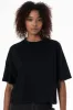 Boxy Branded T-Shirt _ 152676 _ Black sold by Refinery