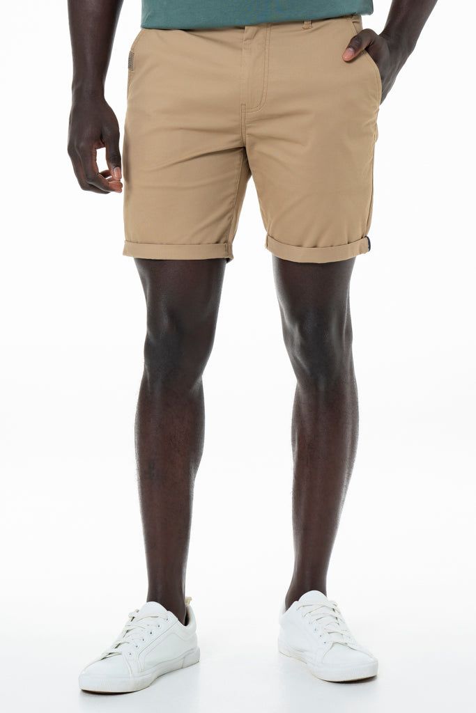 Chino Shorts _ 140165 _ Stone sold by Refinery